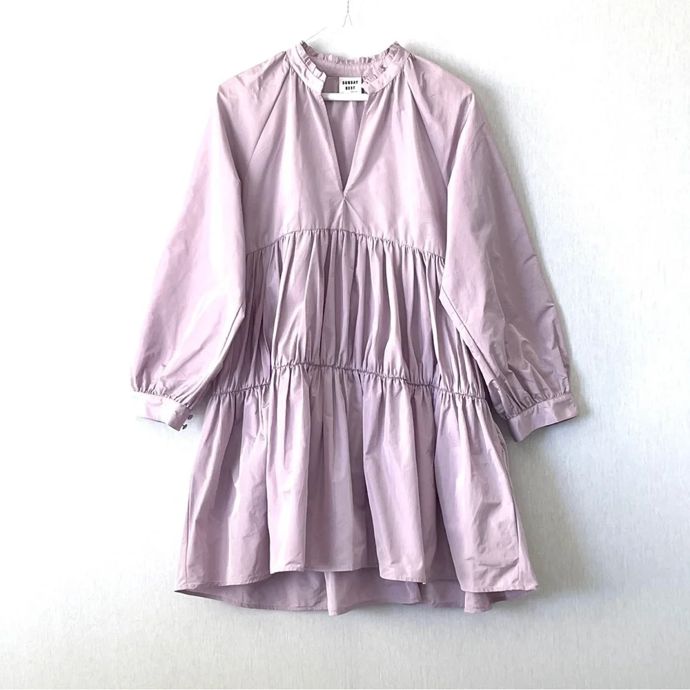 ⭐️HOST Pick⭐️ Aritzia Sunday Best Alice Taffeta Dress - Picture 4 of 14